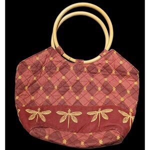 Ms. Millie Collection Quilted Dragonfly Handbag